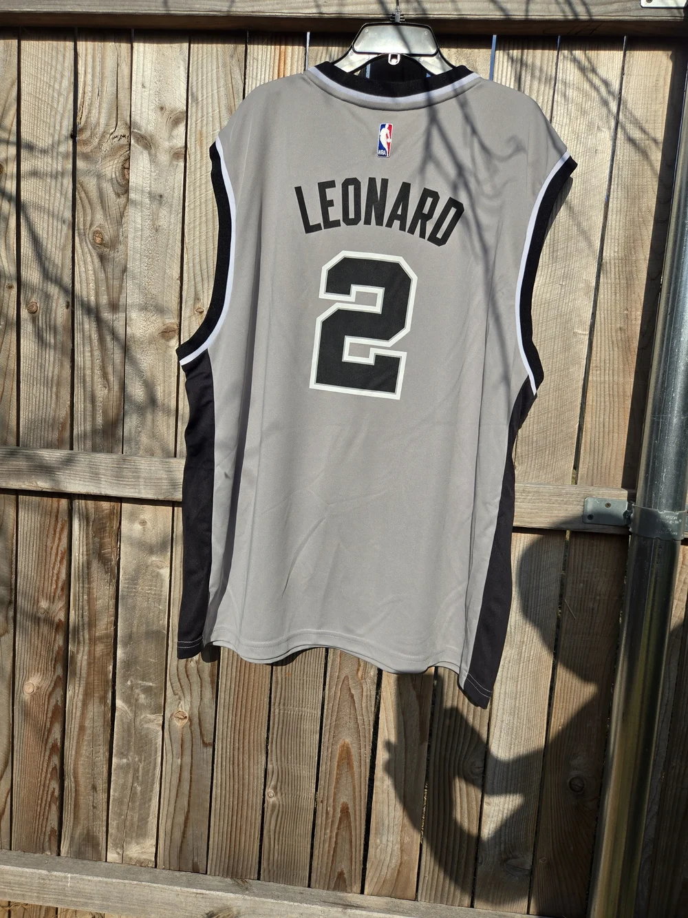 Adidas Men’s San Antonio Spurs #2 Gray & Black. Basketball Jersey